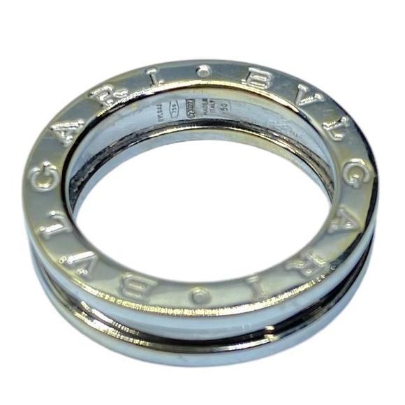 BVLGARI White Gold Diamond Ring Griff Solitaire - Picture 7 of 8